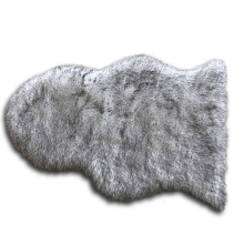 Artificial Sheepskin Faux Rabbit Fur Hair Tip Printing Fashionable Special-Shaped Floor Mat Blanket Hotel Sofa Bedroom